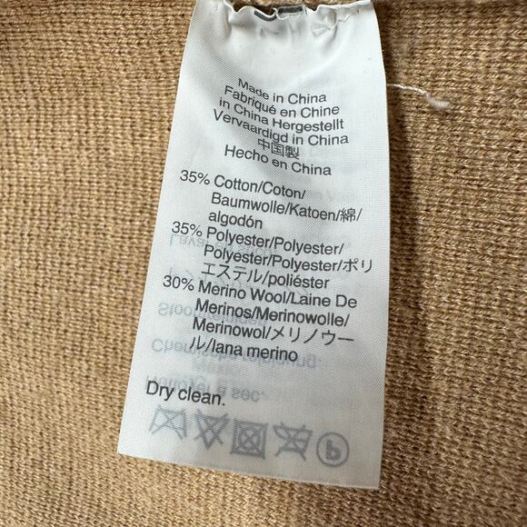 J. Crew Sweater Blazer Womens Small Tan Camel Sophie Open Front Cardigan Knit - Picture 4 of 6